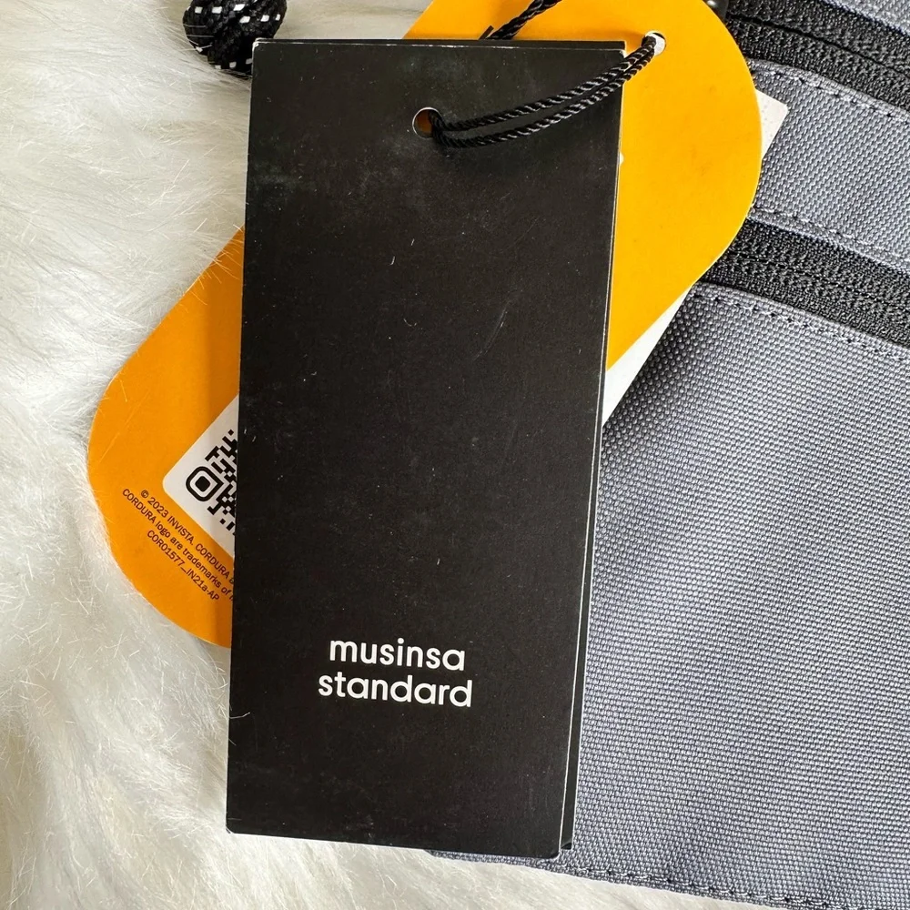 NWT Cordura Advanced Fabric Accessory Utility Pouch Dark Grey and Black
